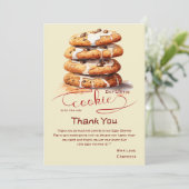 Cute Little Cookie Baby Shower Bedankkaart (Staand voorkant)