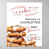 Cute Little Cookie Baby Shower Welcome Poster (Voorkant)