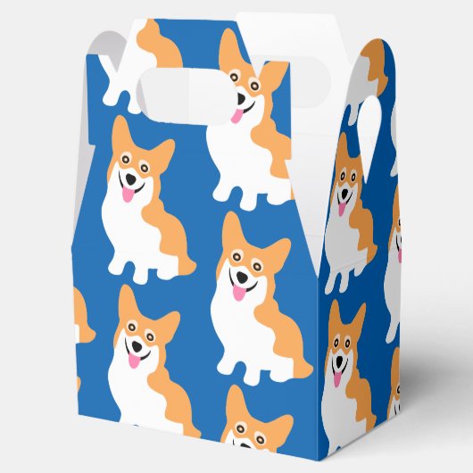 Cute Little Corgi Pattern Bedankdoosjes (Geopend)
