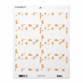 Cute Little Corgi Pattern Etiket (Full Sheet)