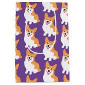 Cute Little Corgi Pattern Medium Cadeauzakje (Voorkant)