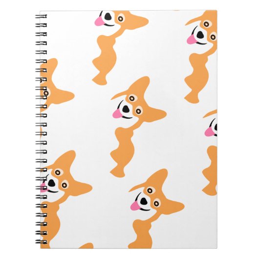 Cute Little Corgi Pattern Notitieboek (Voorkant)