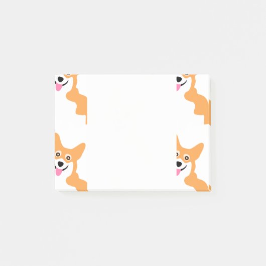 Cute Little Corgi Pattern Post-it® Notes (Voorkant)