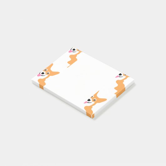 Cute Little Corgi Pattern Post-it® Notes (Schuin)