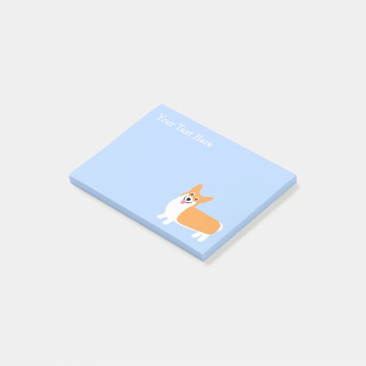 Cute Little Corgi Post-it® Notes (Schuin)
