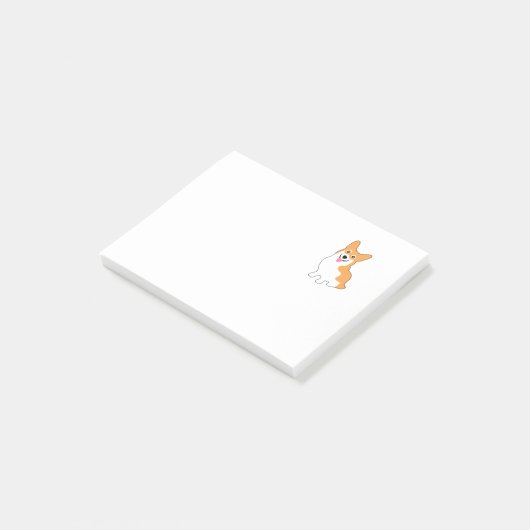Cute Little Corgi Post-it® Notes (Schuin)