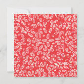 Cute Little Cowboy Baby shower Invitation Kaart (Achterkant)