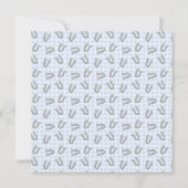 Cute Little Cowboy Baby Shower Invitations Kaart (Achterkant)