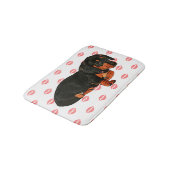 Cute Little Dachshund Design Bath Mat (Gekanteld)