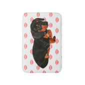 Cute Little Dachshund Design Bath Mat (Voorkant Verticaal)