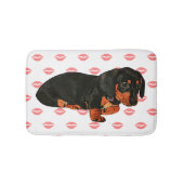 Cute Little Dachshund Design Bath Mat (Voorkant)
