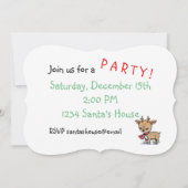 Cute Little Deer en Bunny Geïllustreerde Kunst Kaart (Achterkant)