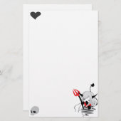 Cute Little Devil Girl Briefpapier (Voorkant / Achterkant)