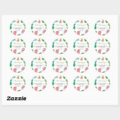 Cute Little Dino Baby Shower Ronde Sticker (Vel)