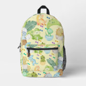 Cute Little Dino Bedrukte Rugzak (Voorkant)