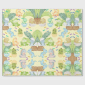 Cute Little Dino Cadeaupapier (Vlak)