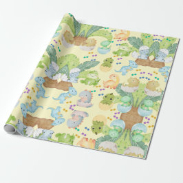 Cute Little Dino Cadeaupapier