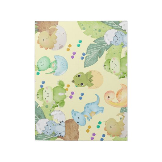 Cute Little Dino Notitieblok (Linkerzijde)