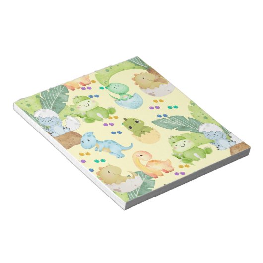 Cute Little Dino Notitieblok (Schuin)