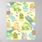 Cute Little Dino Poster (Voorkant)