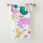Cute Little Dino Toddler Bad Handdoek (Insitu)