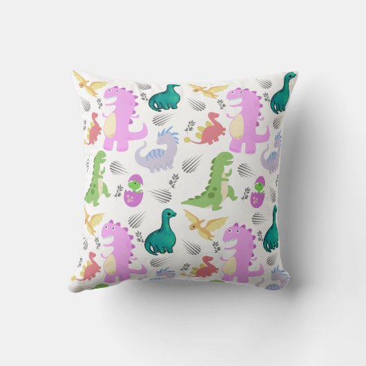 Cute Little Dino Toddler Kussen (Achterkant)
