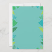 Cute Little Dinosaur Boy Baby shower Kaart (Achterkant)