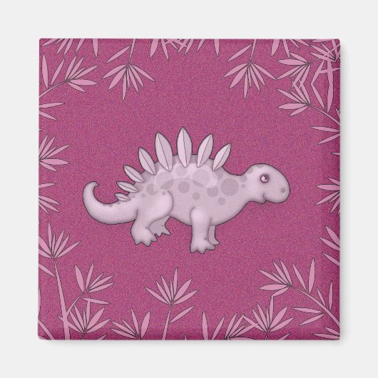 Cute Little Dinosaur Magneet (Voorkant)