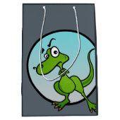 CUTE LITTLE DINOSAUR MEDIUM MATTE GIFT BAG CADEAUZAKJE (Voorkant)