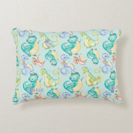 Cute Little Dinosaurs Personalized Accent Kussen