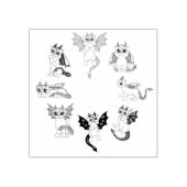 cute little Dragons Rubberstempel (Afrduk)