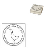 Cute Little Duck Eg Carton Stamp Rubberstempel (Gestempeld)