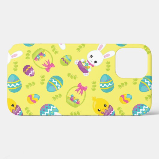 Cute Little Easter Bunny Egg Pattern Gift Case-Mate iPhone Case (Achterkant (horizontaal))