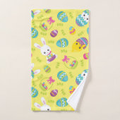 Cute Little Easter Bunny Egg Pattern Gift Handdoek (Handdoek)