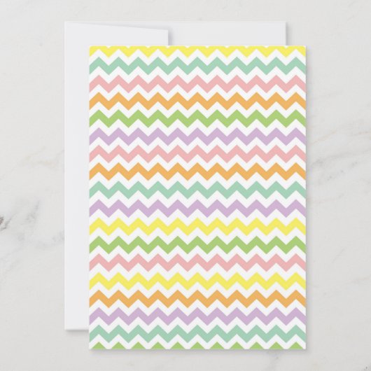 Cute Little Easter Bunny Kaart (Achterkant)