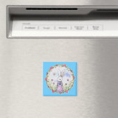 Cute Little Easter Bunny Rabbit Magnet (Insitu (Vaatwasser))