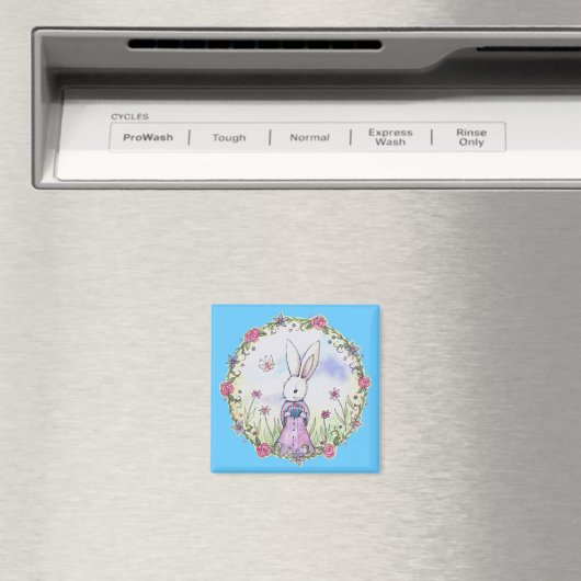 Cute Little Easter Bunny Rabbit Magnet (Insitu (Vaatwasser))