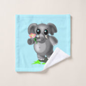 Cute Little Elephant Bad Handdoek (Wasdoekje)