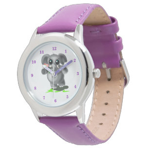 Cute Little Elephant Horloge