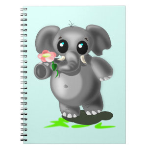 Cute Little Elephant Notitieboek