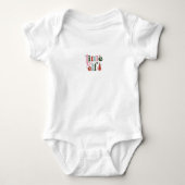 Cute Little Elf Christmas Quote Romper (Voorkant)