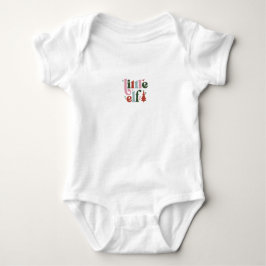 Cute Little Elf Christmas Quote Romper