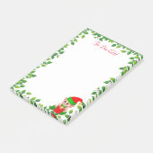 Cute Little Elf en Green Leaf Lijst Post-it® Notes (Schuin)