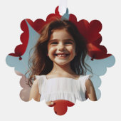 Cute Little Elves - Personalized Christmas  Ornament Kaart (Voorkant)