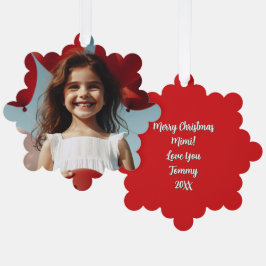 Cute Little Elves - Personalized Christmas  Ornament Kaart