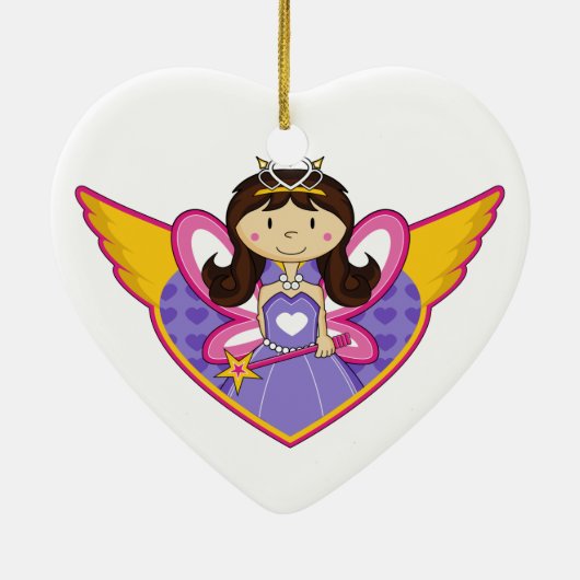 Cute Little Enchanted Princess Ornament (Achterkant)