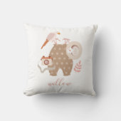 Cute Little Explorer Boho Name Baby Sierkussen (Voorkant)