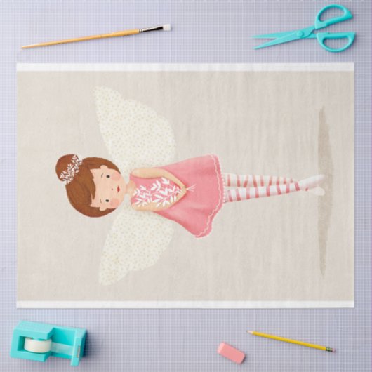 Cute Little Fairy Angel-ontkoppeling Tissuepapier (Craft)