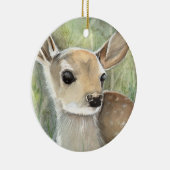 Cute Little Fawn Kerst Ornament (Rechts)