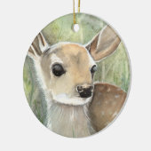 Cute Little Fawn Kerst Ornament (Links)